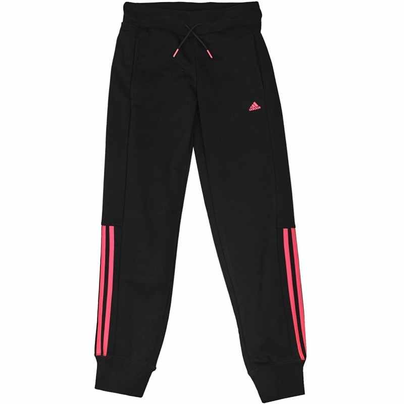 enero ayudar camuflaje Adidas YG ESS M PT CH Pantalón NIÑA Color Negro/rosa AB4836