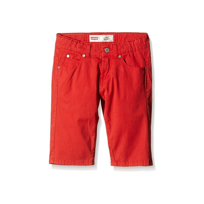 Levi's Nh25047 - Short Niños, color rojo (mars red), talla Años